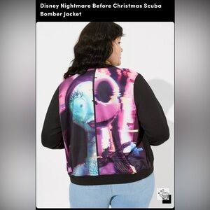 New! Disney Nightmare Before Christmas Scuba Bomber Jacket